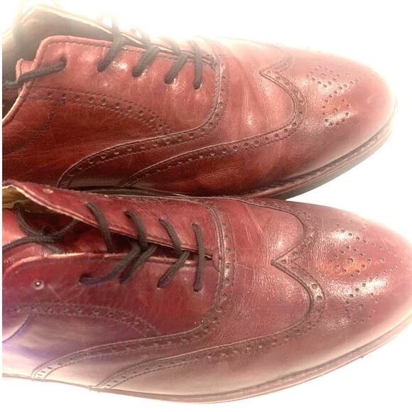 Rockport DresSports Leather Wingtip Shoes 12 Bown Vibram Superflex Soles - Picture 4 of 12